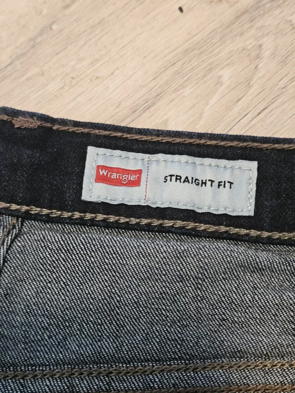 Wrangler Five Star Premium Men's Straight Fit Jeans 38x32 Dark Wash Stretch NWT